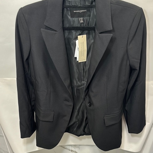 NWT-Banana Republic Black Blazer Professional Suit Jacket - Picture 10 of 16